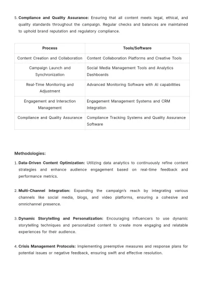 Free Full Cycle Influencer Management Advertising Blueprint Template to Edit Online