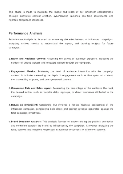 Free Full Cycle Influencer Management Advertising Blueprint Template to Edit Online