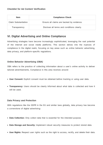 Free Complete Guide to Compliance in Advertising Template to Edit Online