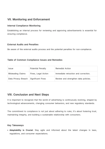 Free Complete Guide to Compliance in Advertising Template to Edit Online