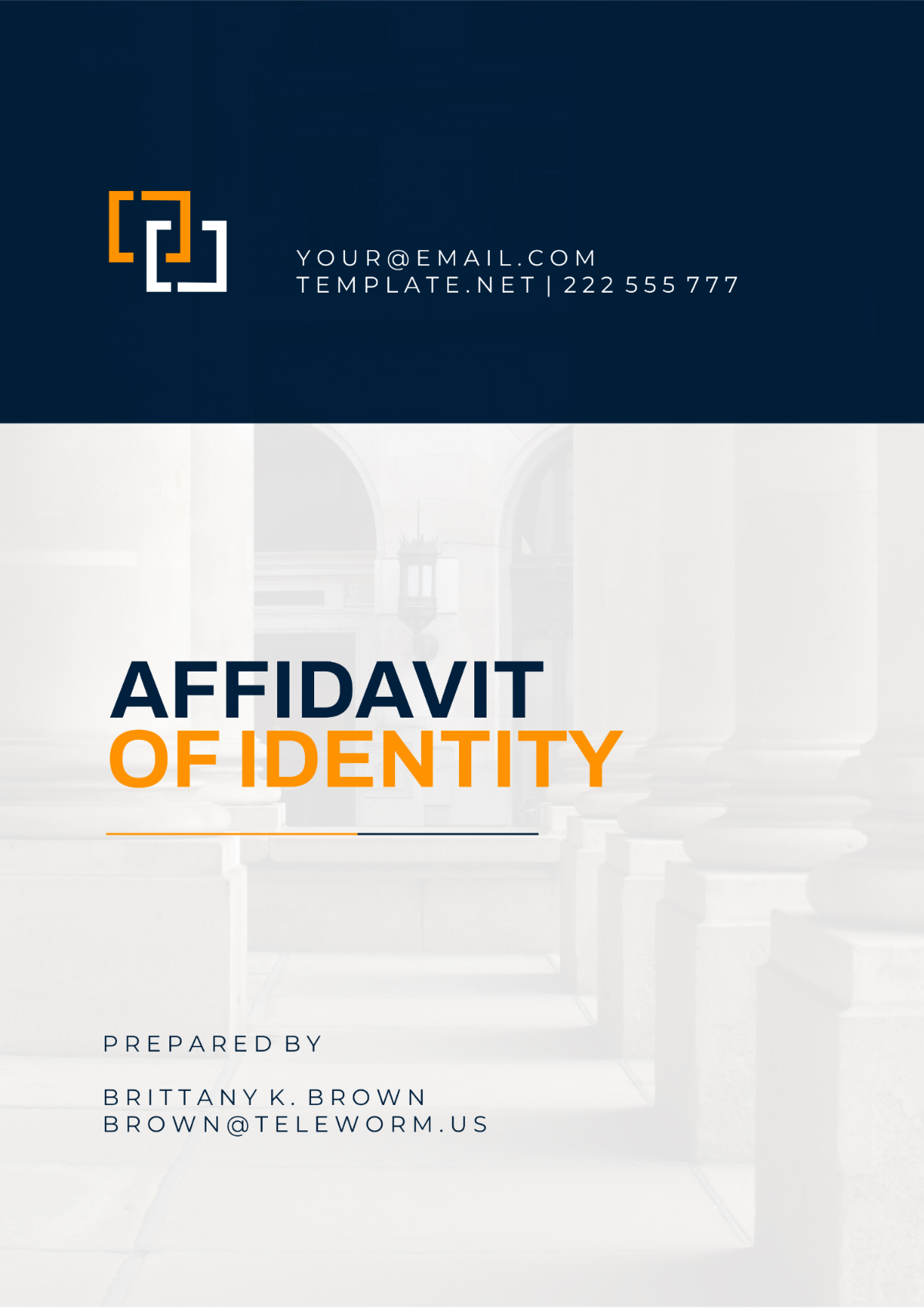 Free Georgia Affidavit of Identity Template