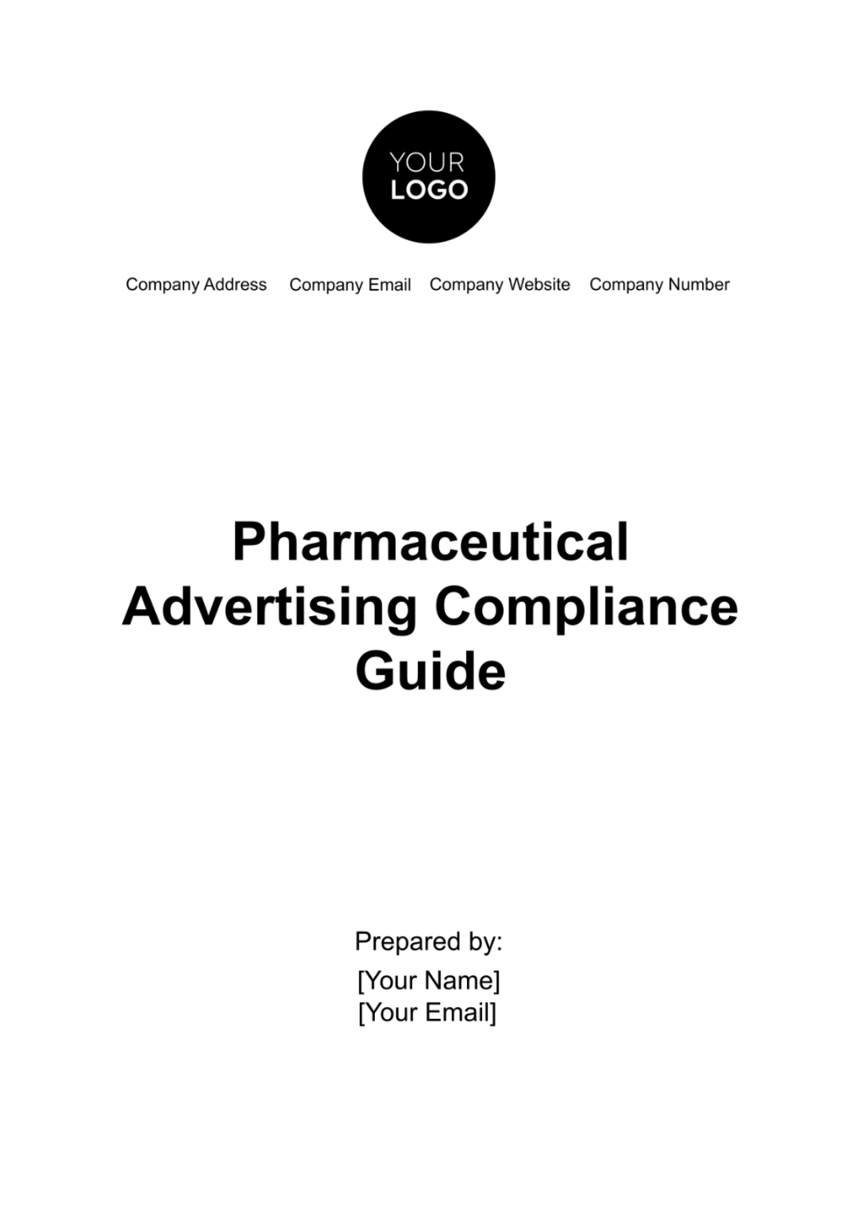 Pharmaceutical Advertising Compliance Guide Template - Edit Online & Download