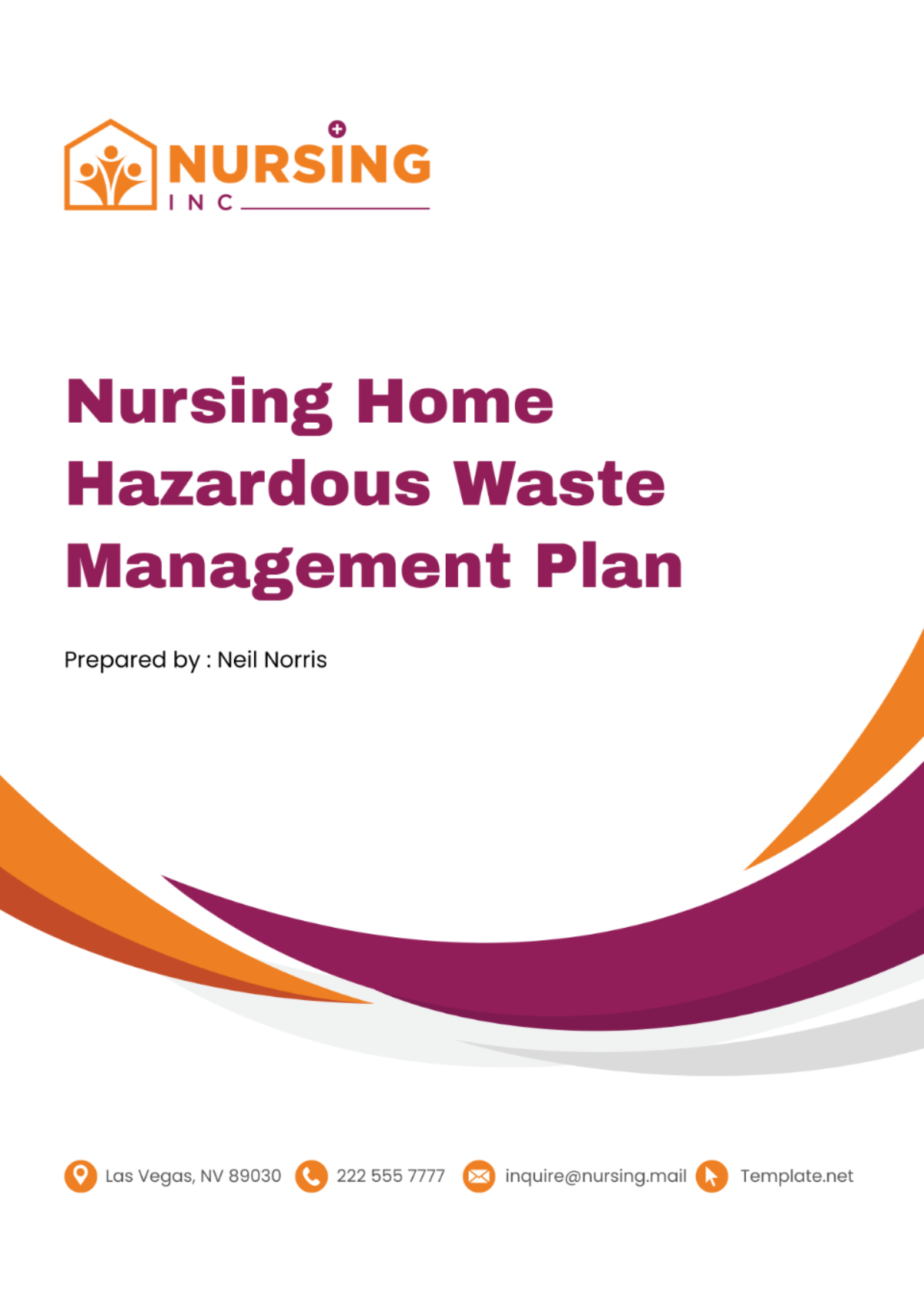 Nursing Home Hazardous Waste Management Plan Template - Edit Online & Download