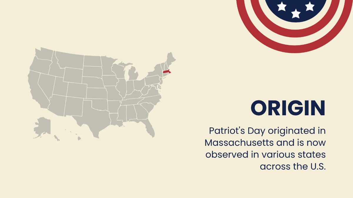 Free Patriot's Day Powerpoint Presentation Template to Edit Online
