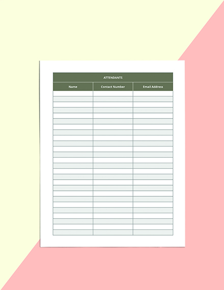 Family meeting Planner Template Download