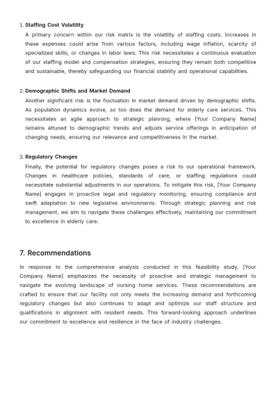 Free Nursing Home Staff Feasibility Study Template to Edit Online
