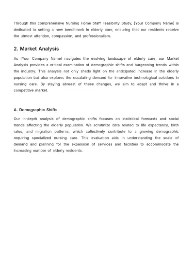 Free Nursing Home Staff Feasibility Study Template to Edit Online