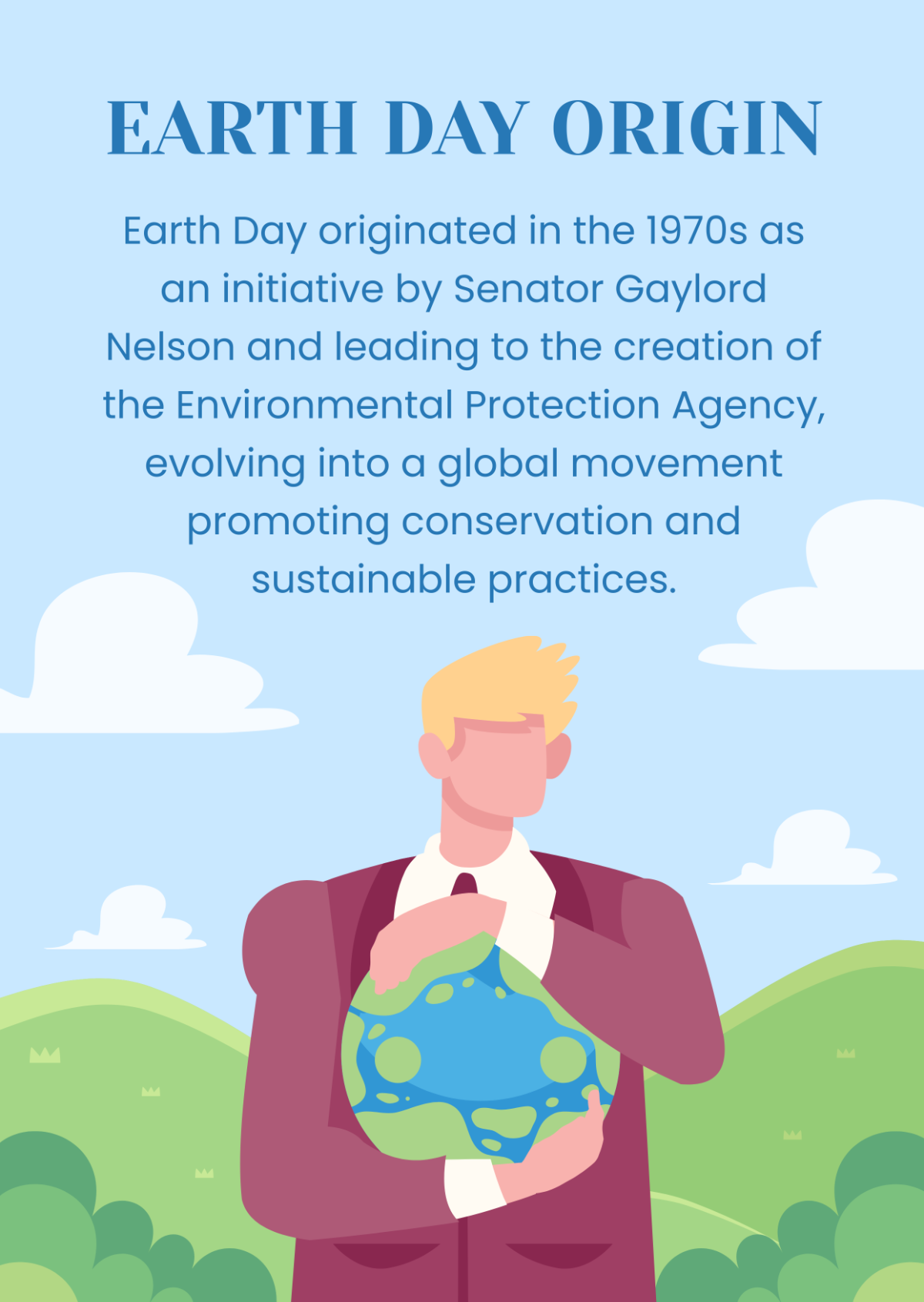 Free Earth Day Origin Template