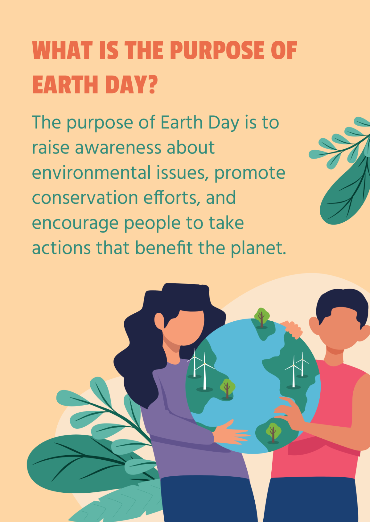 What is the purpose of Earth Day? Template