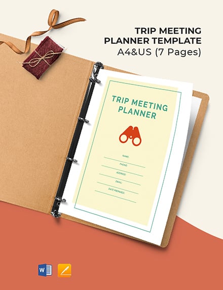 FREE Meeting Planner Template Word DOC Excel PSD InDesign 