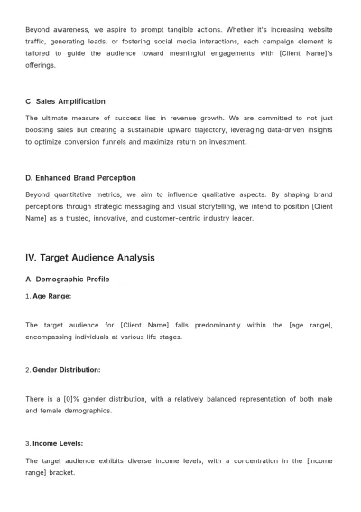 Free Client Customized Advertising Solution Template to Edit Online