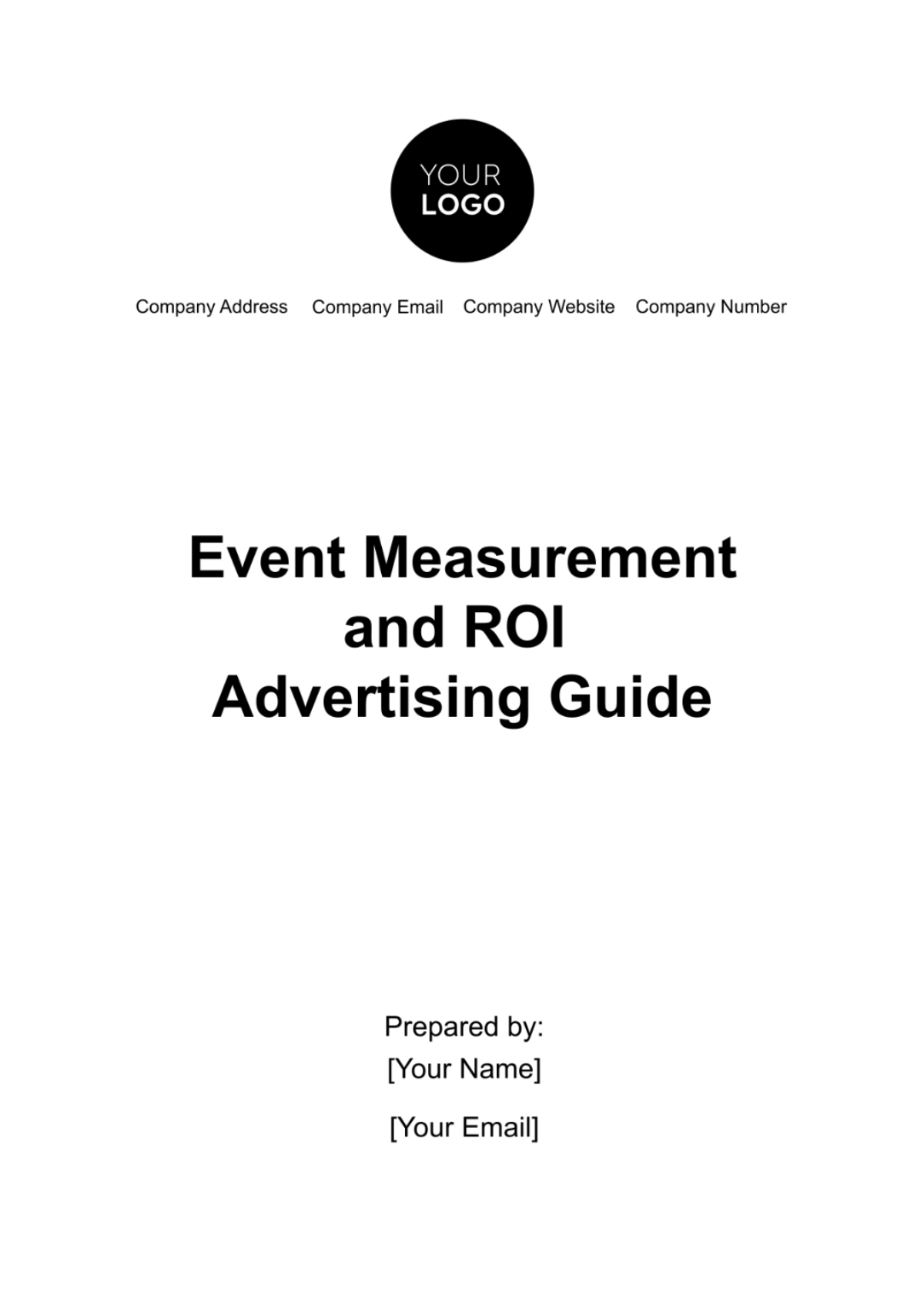 Free Event Measurement and ROI Advertising Guide Template