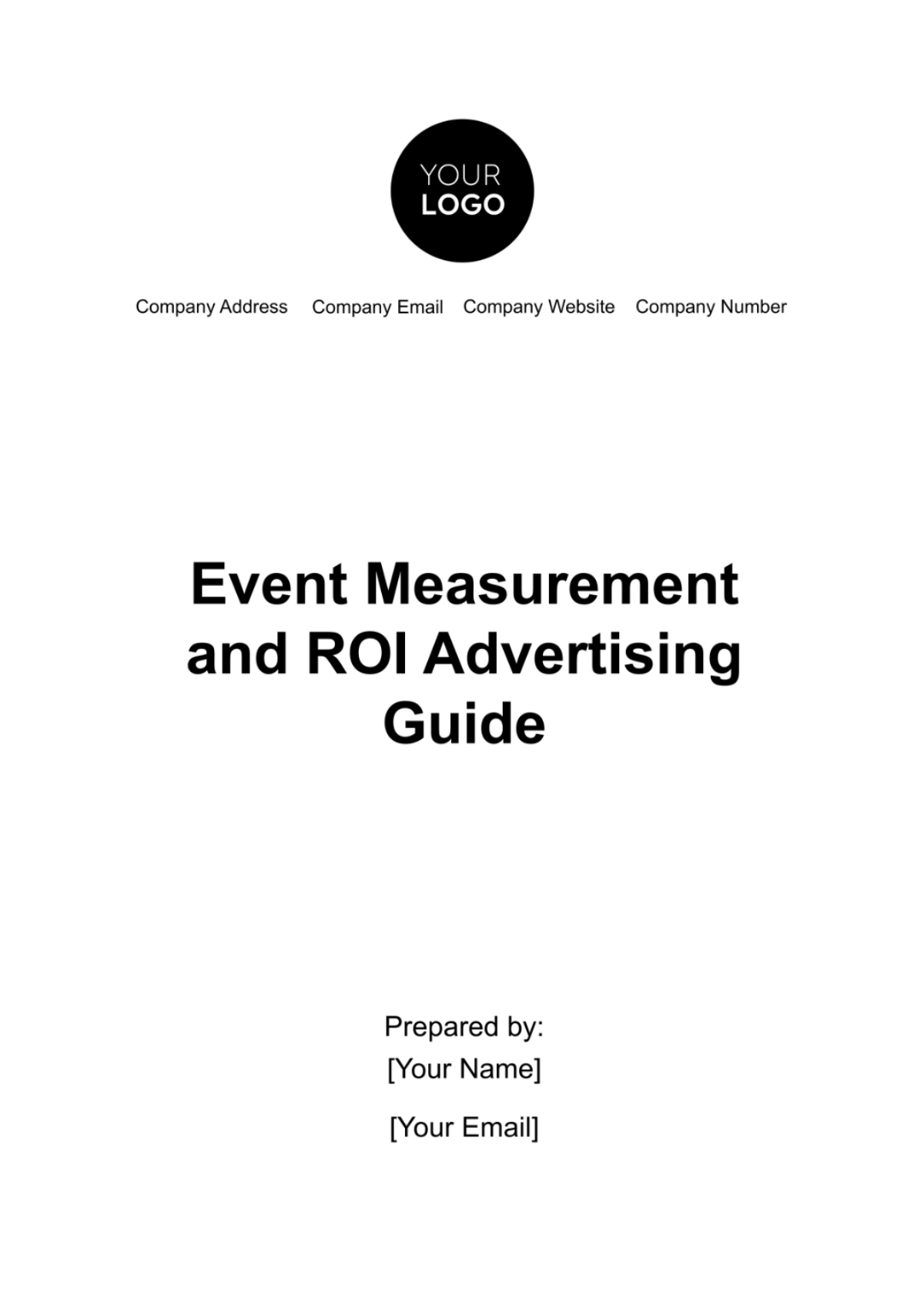 Event Measurement and ROI Advertising Guide Template - Edit Online & Download