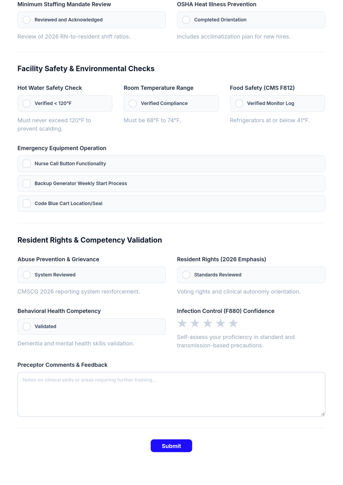 Free Nursing Home Unit Orientation Checklist Template & AI Maker Free Nursing Home Unit Orientation Checklist Template & AI Maker