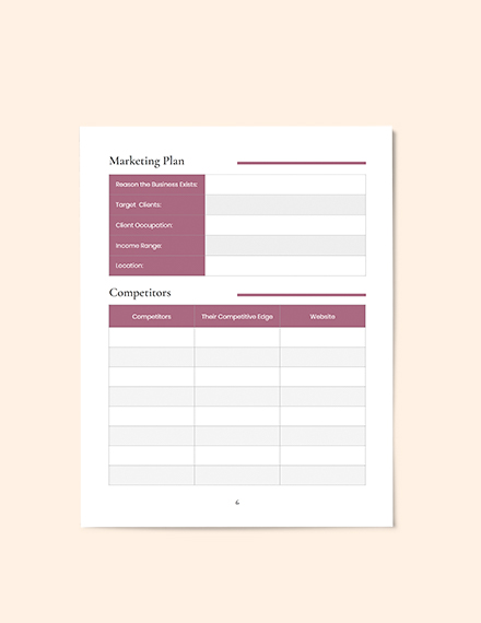 Hotel Business Planner Template - Word, Apple Pages | Template.net