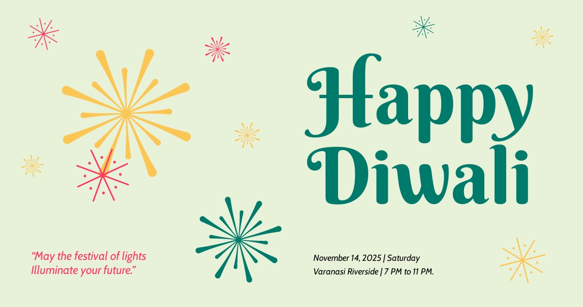 Free Happy Diwali Facebook Post Template.jpe