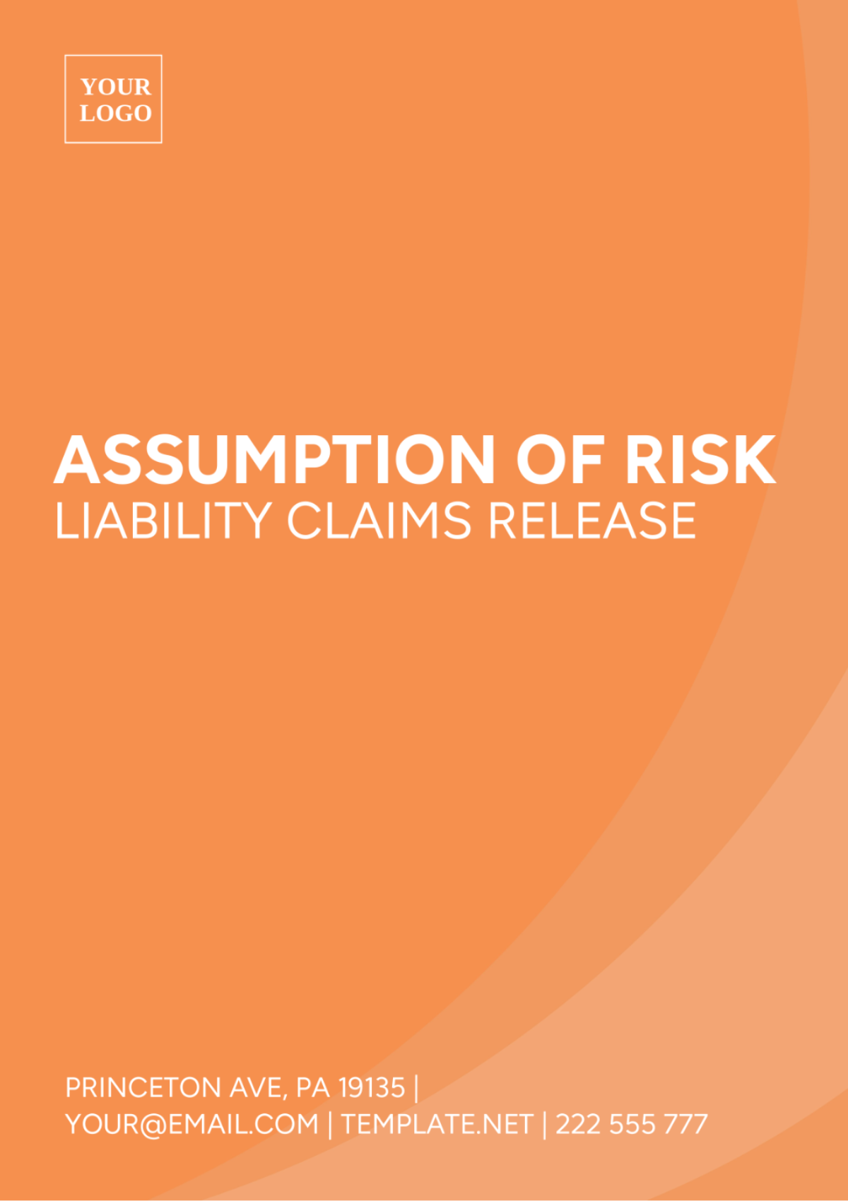 Assumption Of Risk Liability Claims Release Template