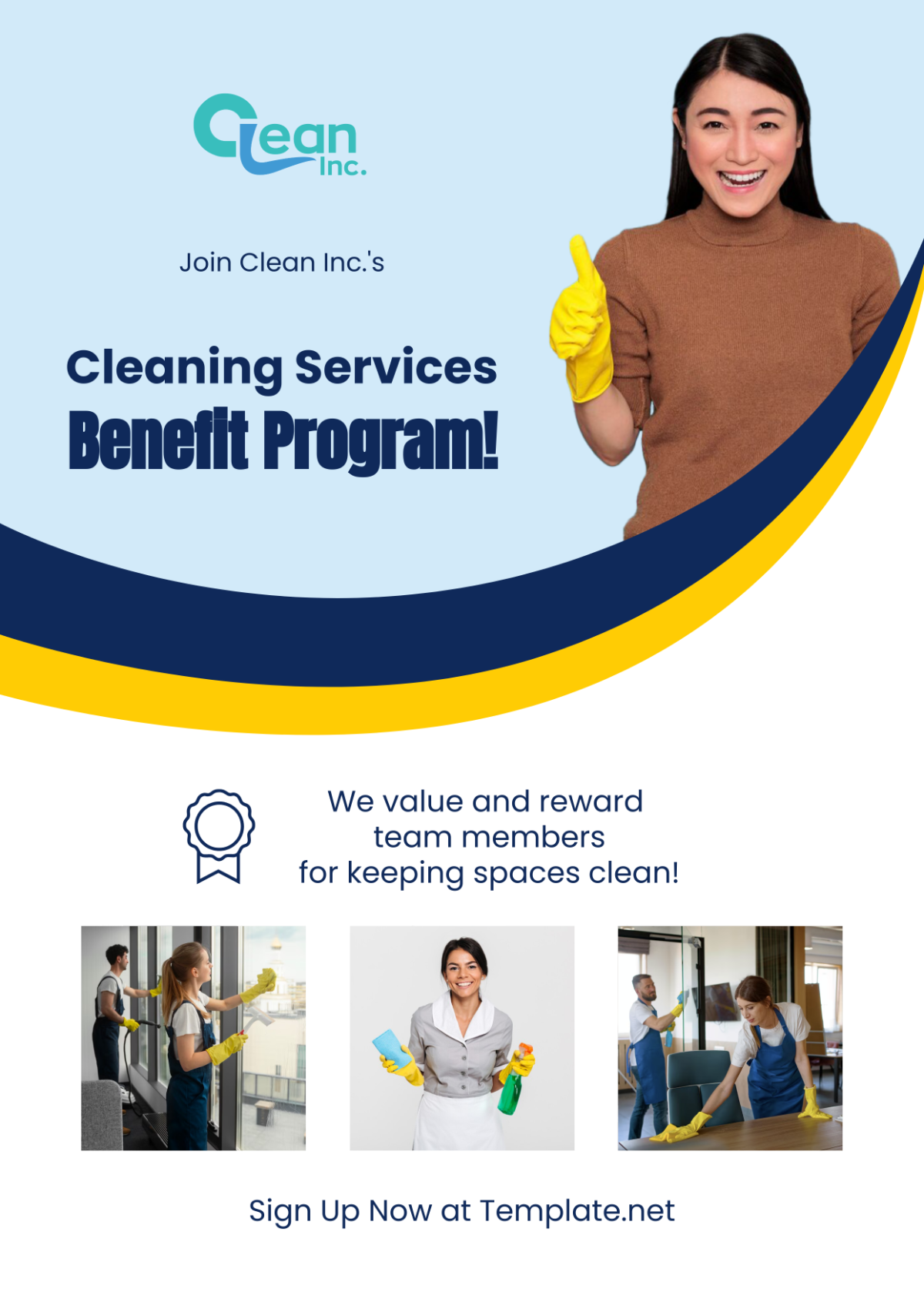 Cleaning Services Benefit Program Promotion Ad