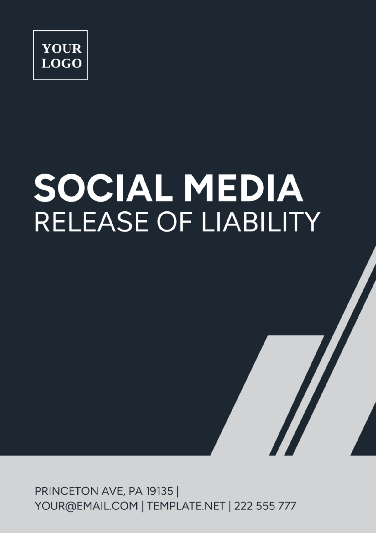 Social Media Release Of Liability Template