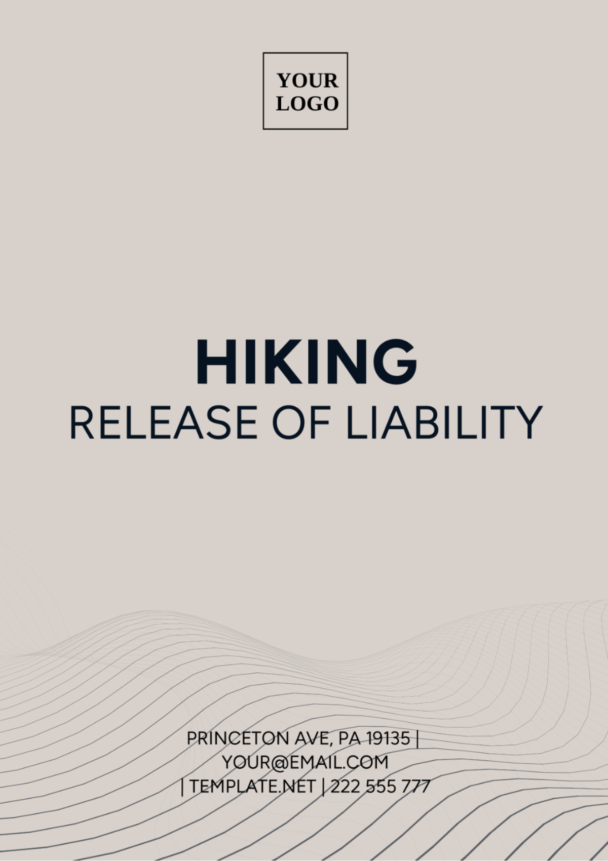 Hiking Release Of Liability Template