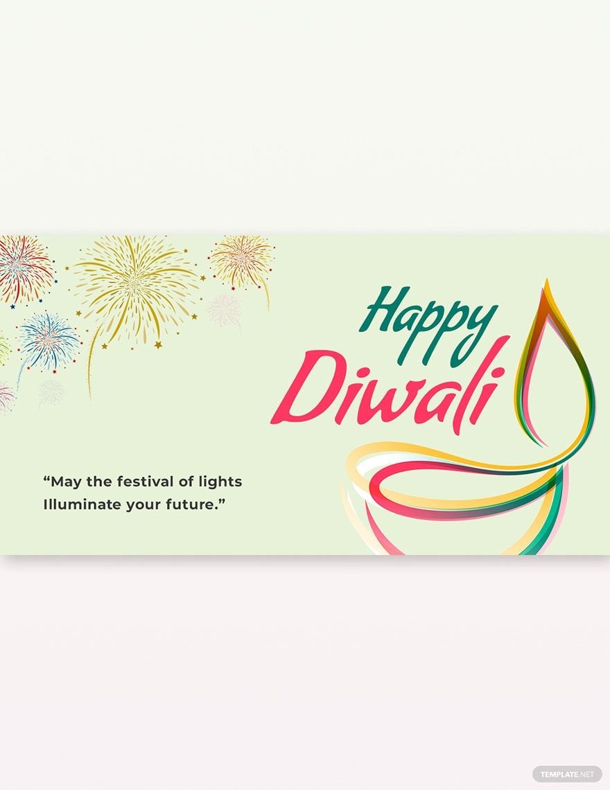 Happy Diwali LinkedIn Post Template