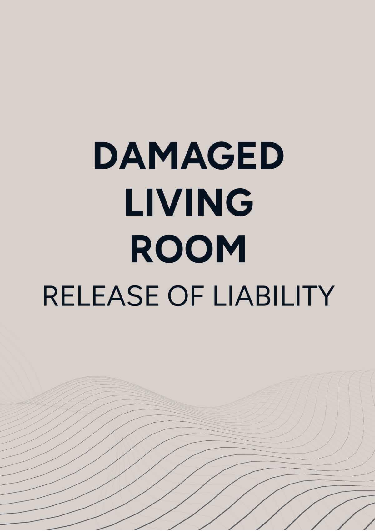 Damaged Living Room Release Of Liability Template