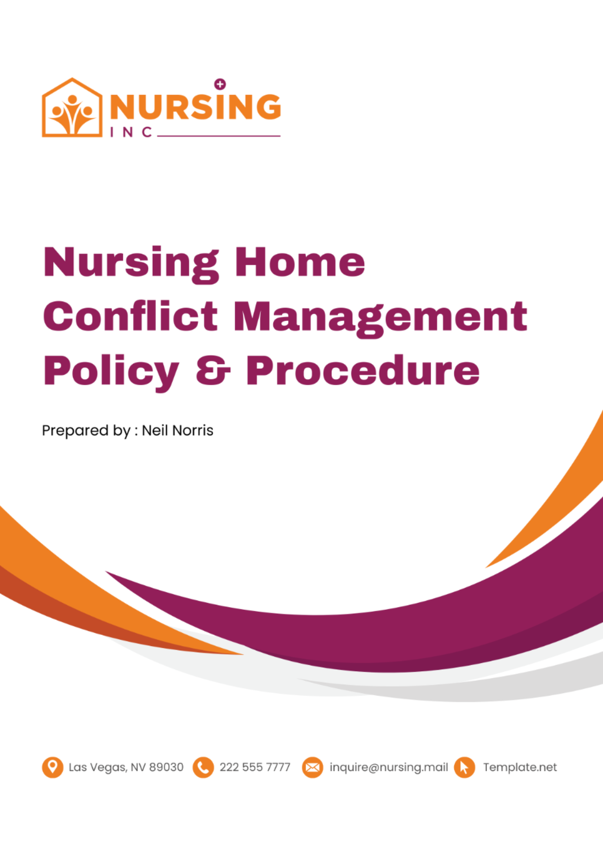 Nursing Home Conflict Management Policy & Procedure Template - Edit Online & Download