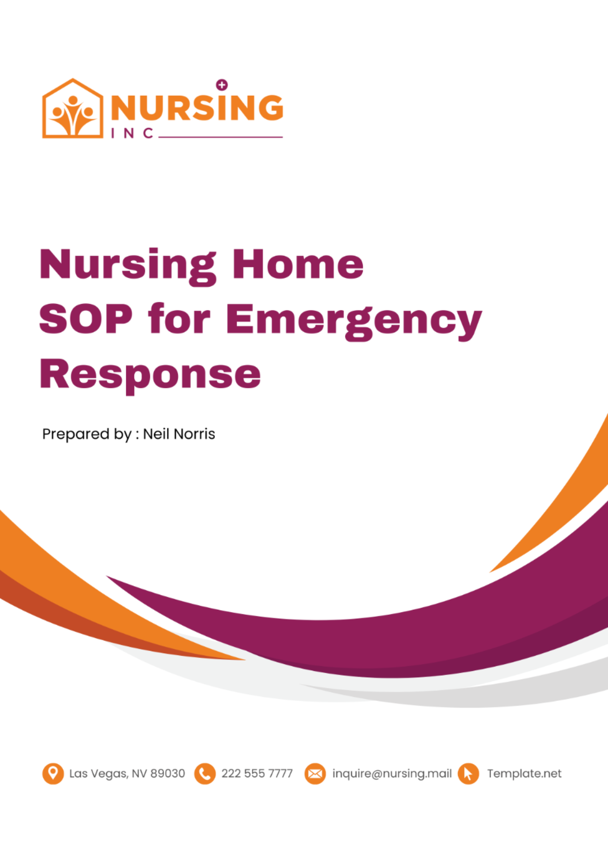 Nursing Home Standard Operating Procedure for Emergency Response Template - Edit Online & Download