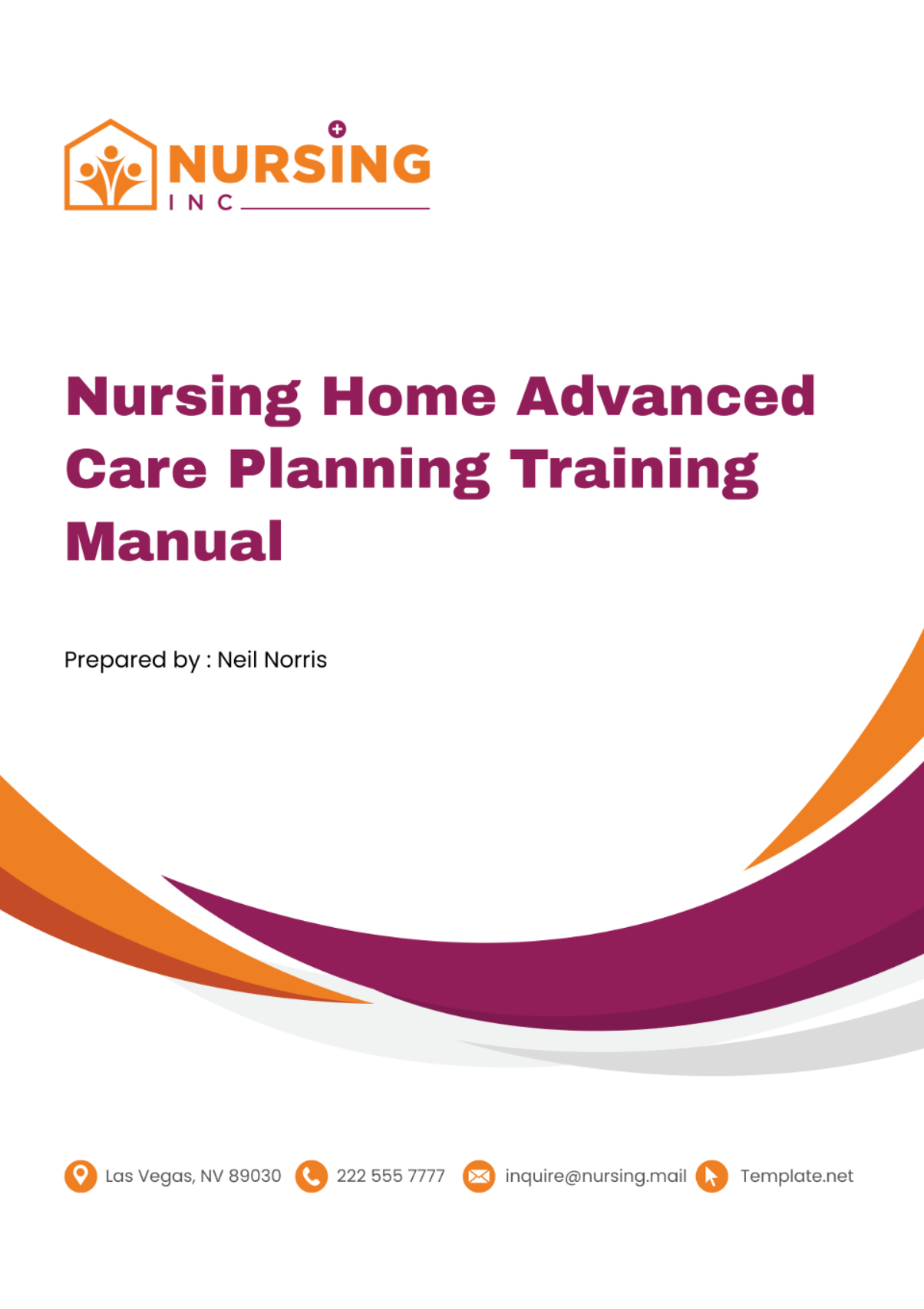 Nursing Home Advanced Care Planning Training Manual Template