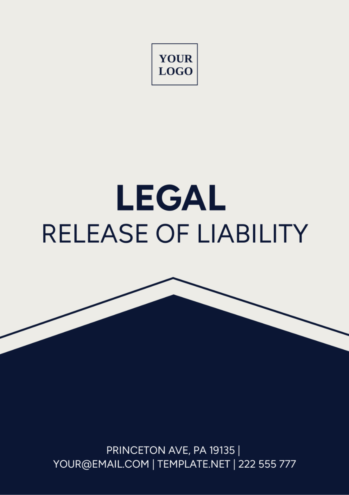 Legal Release Of Liability Template