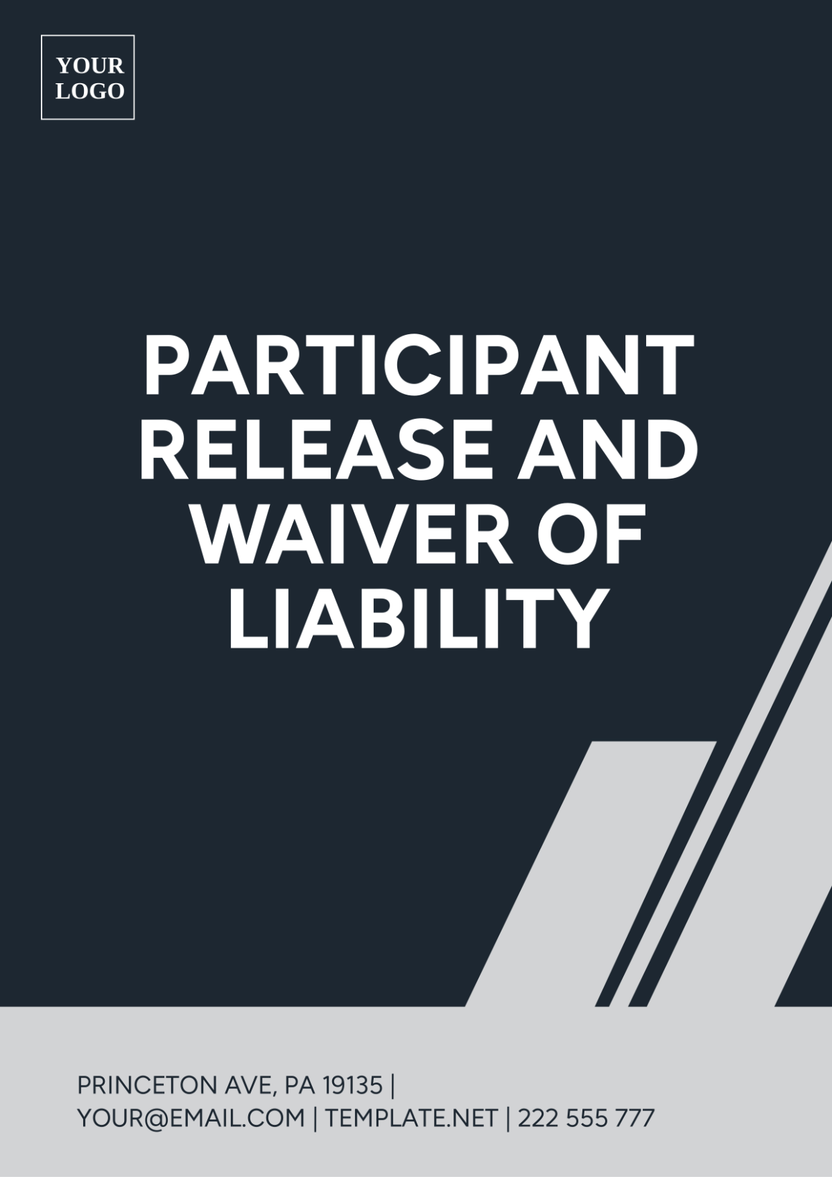 Participant Release And Waiver Of Liability Template