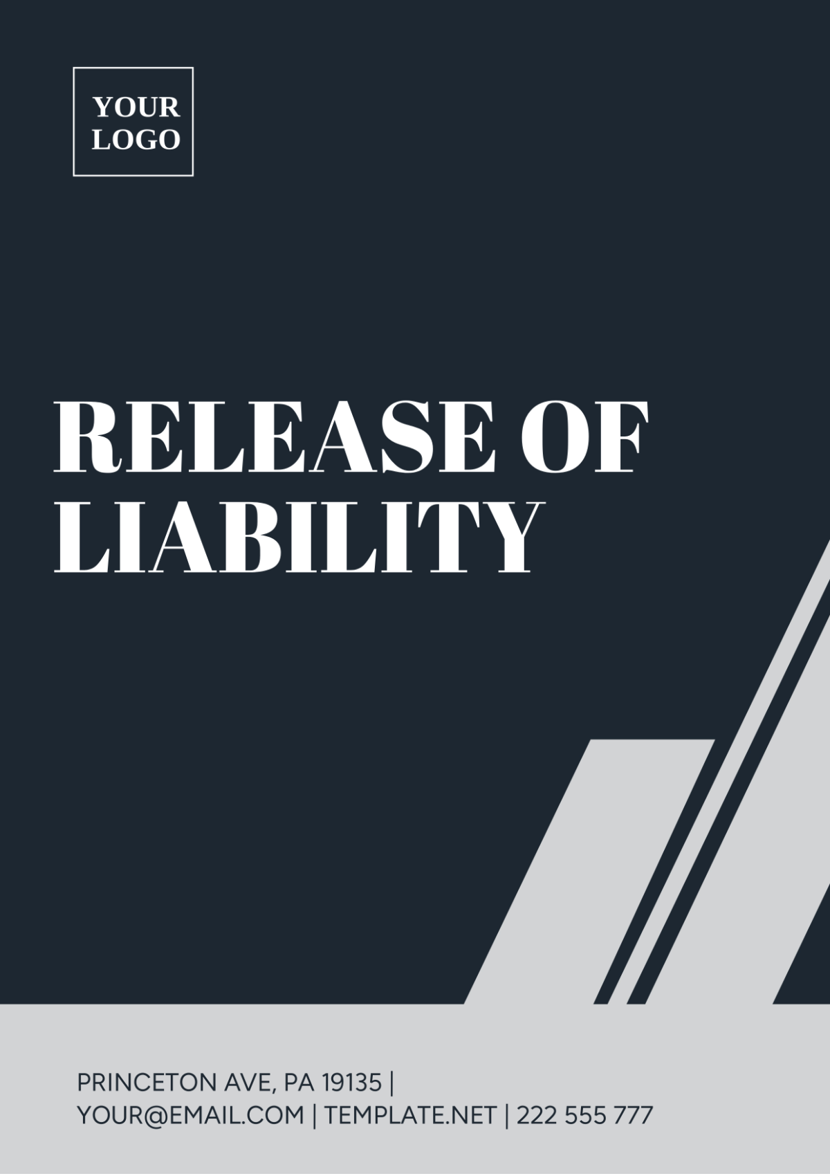 Release Of Liability Template