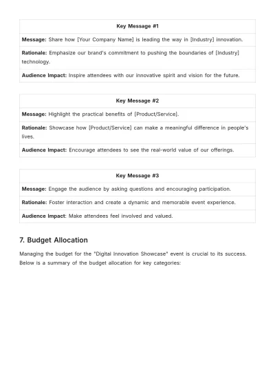 Free Influencer Event Briefing Advertising Document Template to Edit Online