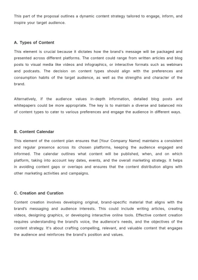 Free Complete Brand Development Advertising Proposal Template to Edit Online