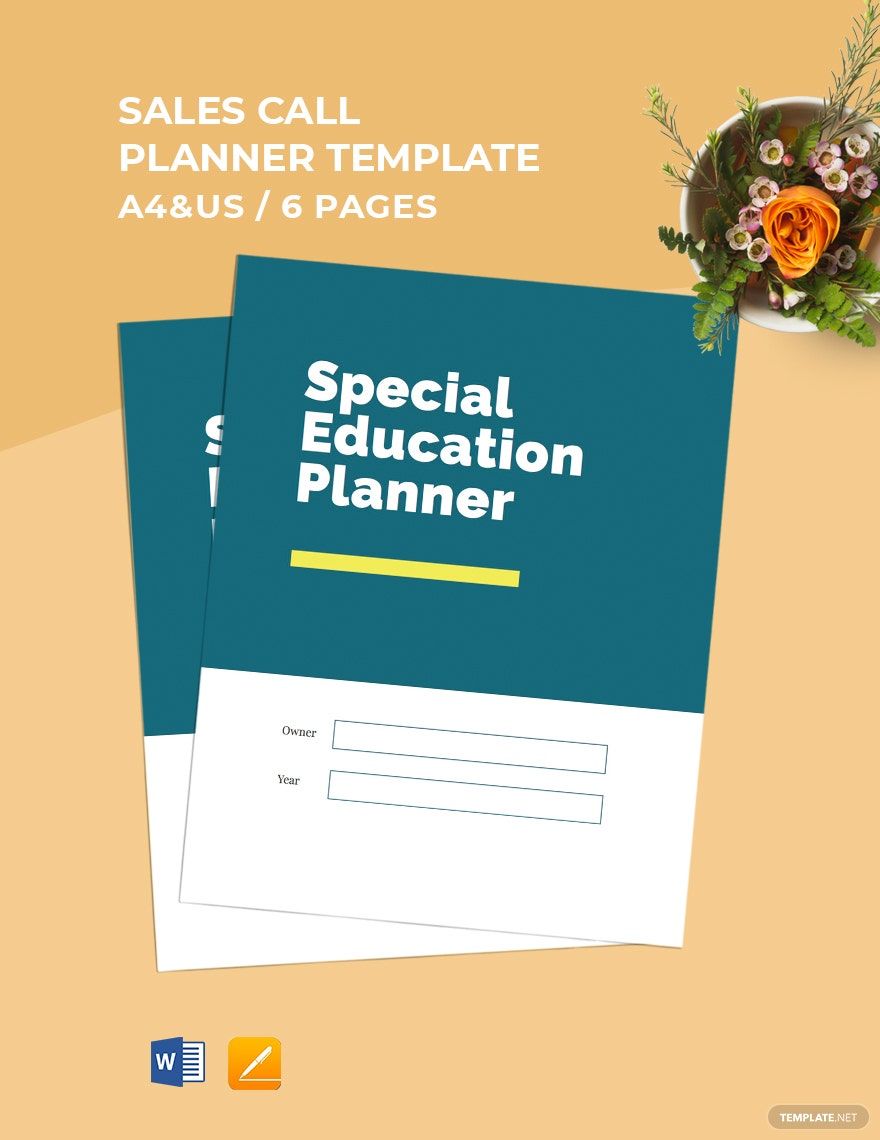 Special Education Planner Template