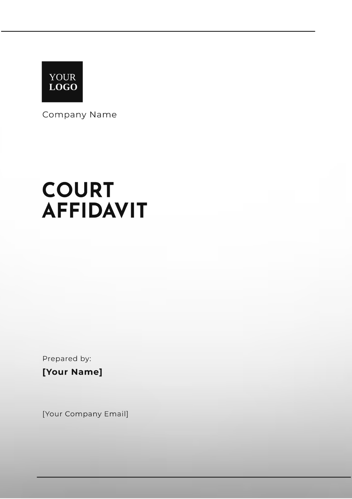 Court Affidavit Format Template - Edit Online & Download