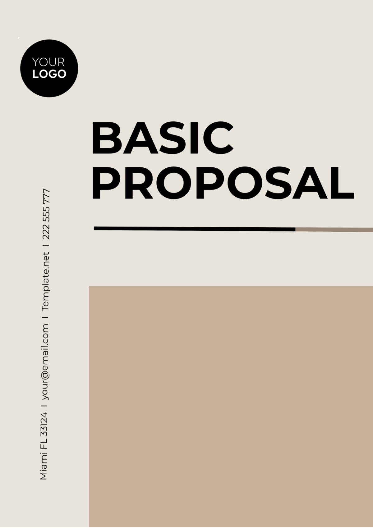 Basic Proposal Template