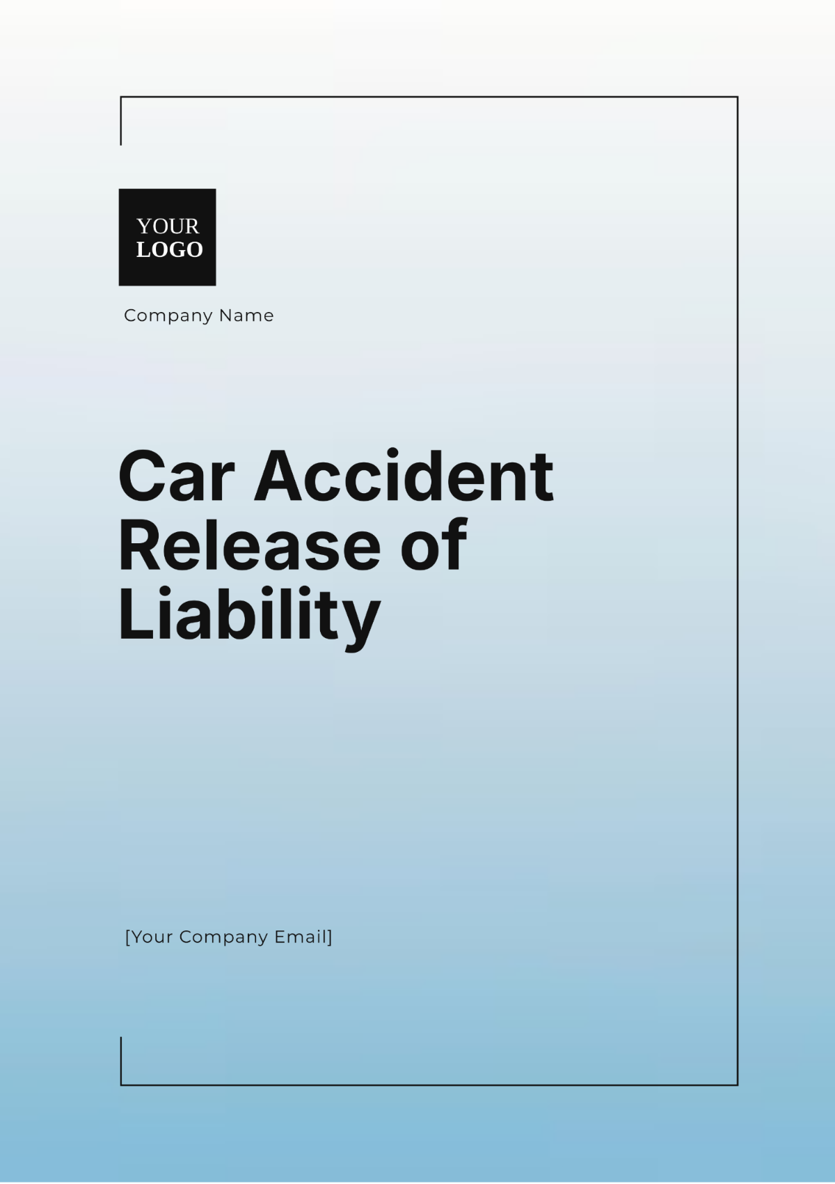 Car Accident Release of Liability Template