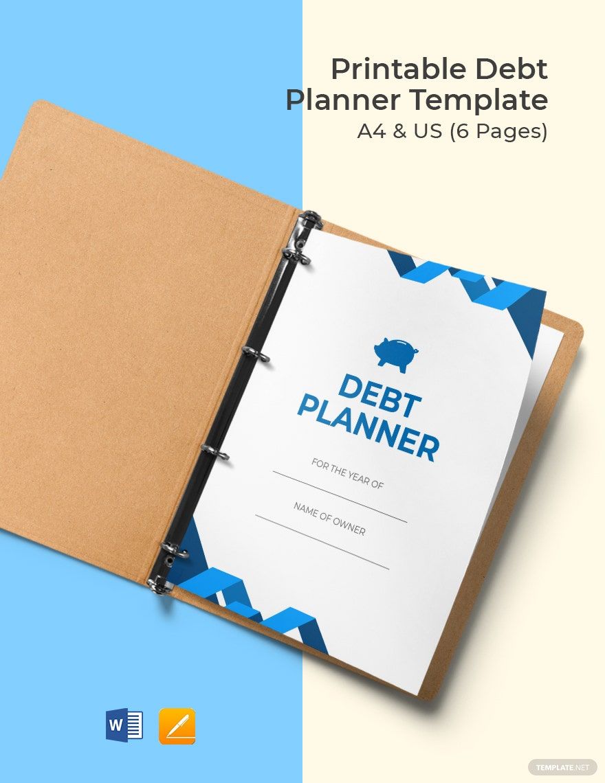 Printable Debt Planner Format