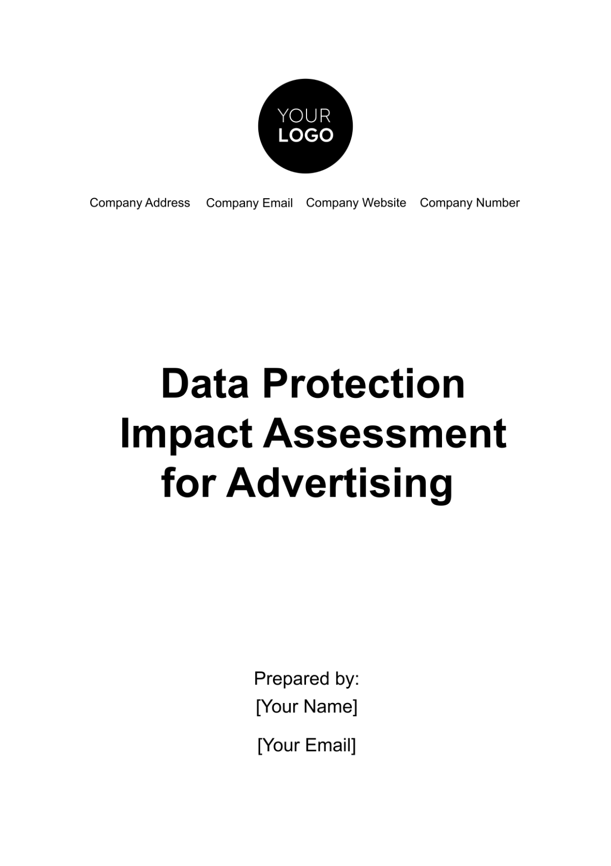 Data Protection Impact Assessment for Advertising Template