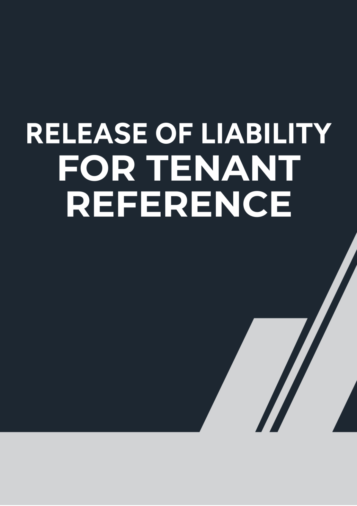Release Of Liability For Tenant Reference Template