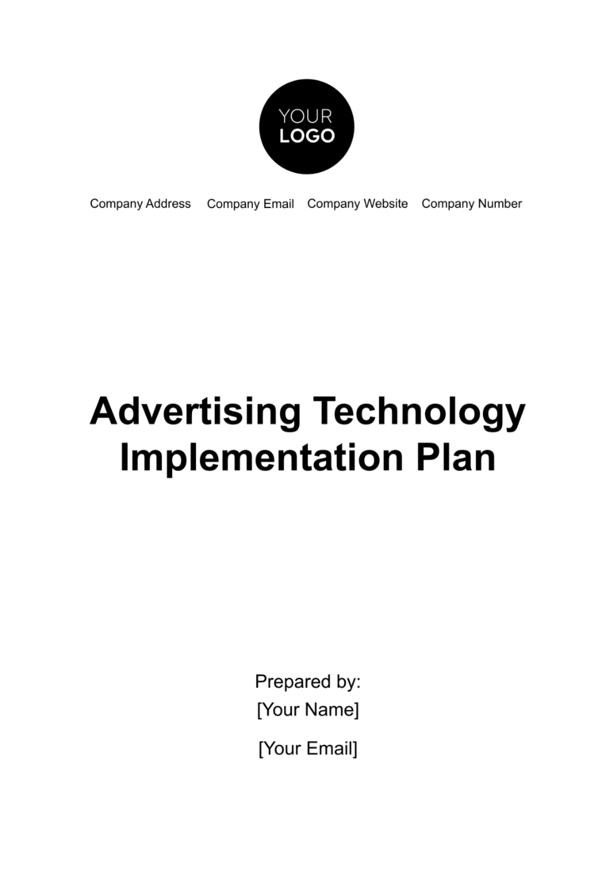 Advertising Technology Implementation Plan Template - Edit Online & Download