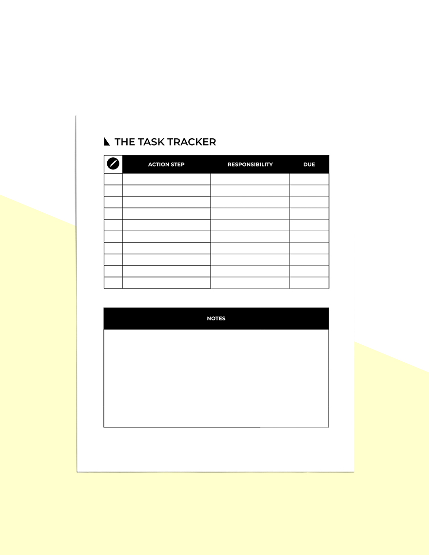 Student Project Planner Template