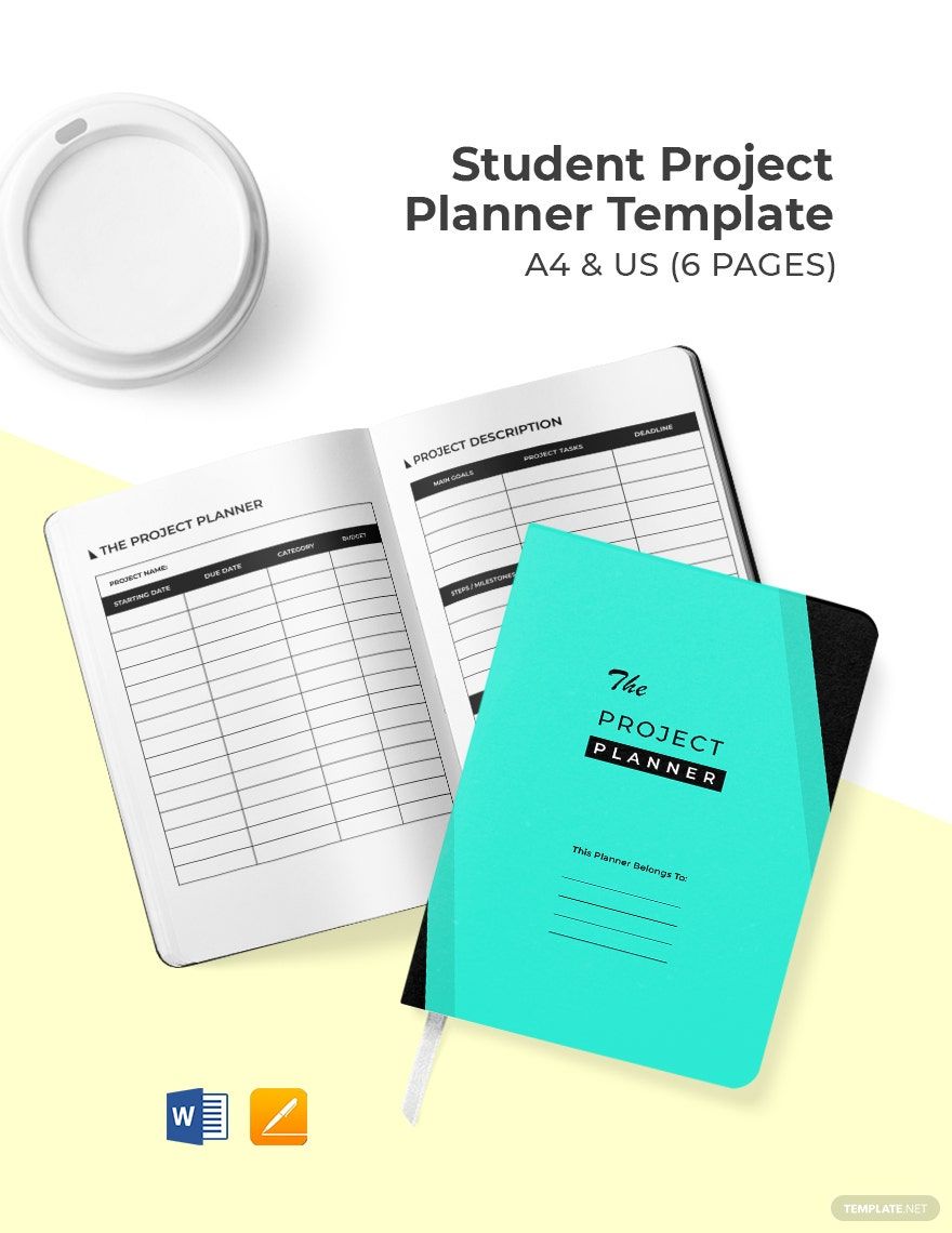 Student Project Planner Template