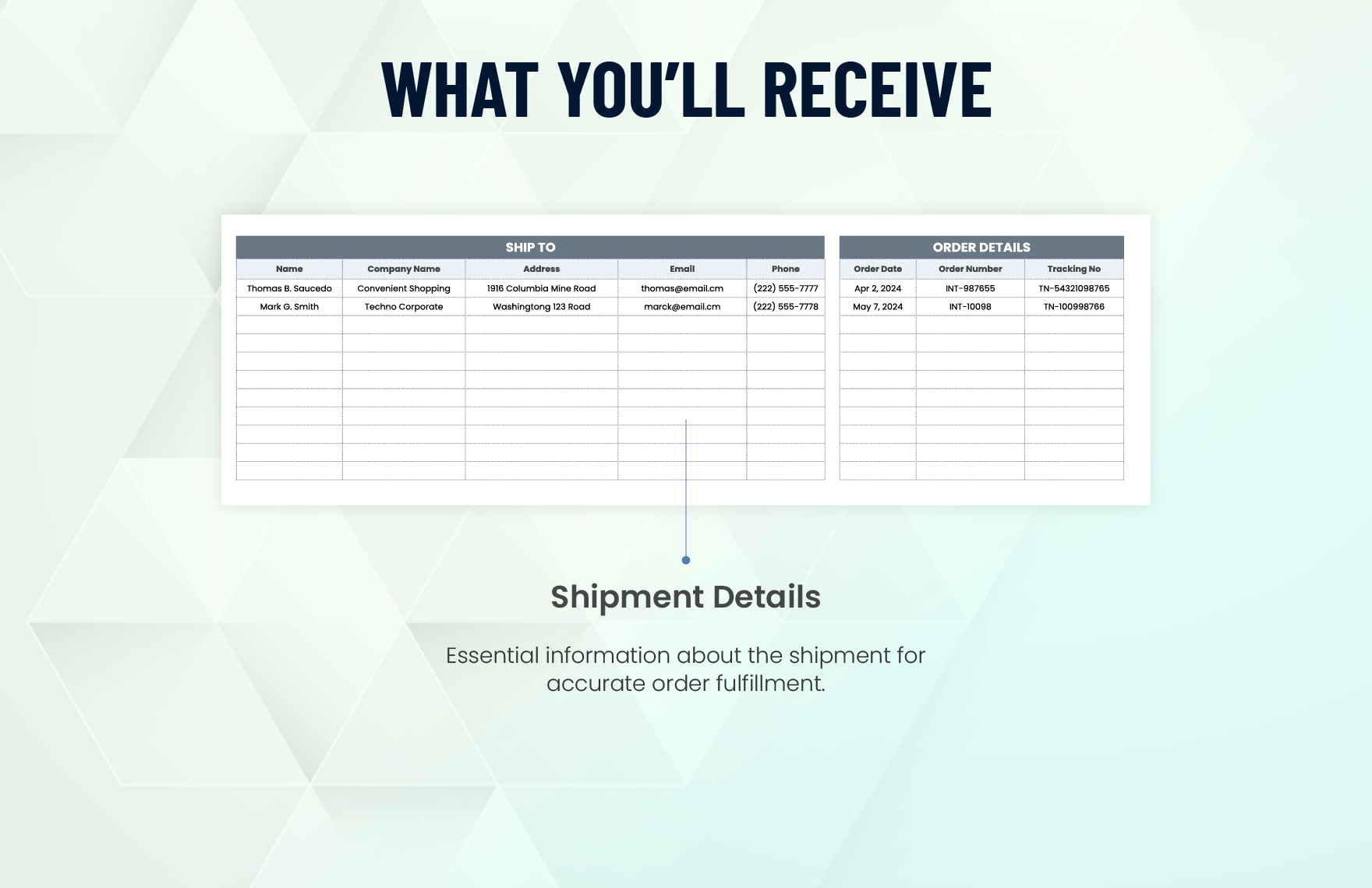 Shipping Packing Slip Template