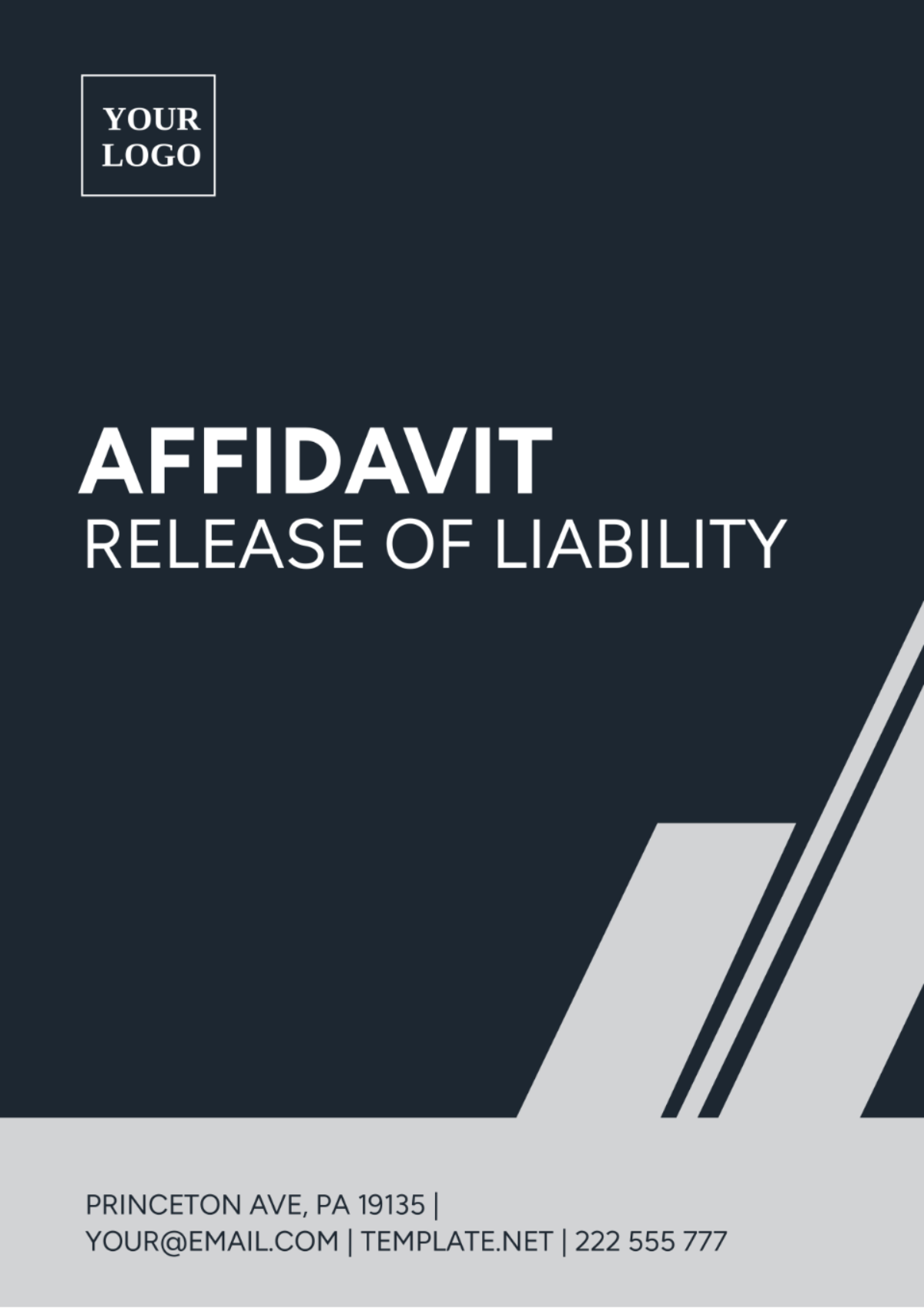 Affidavit Release Of Liability Template