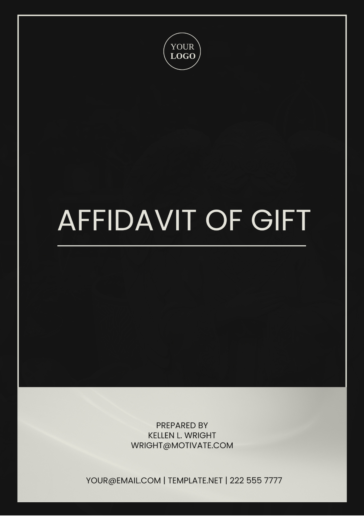 Free Washington Affidavit of Gift Template