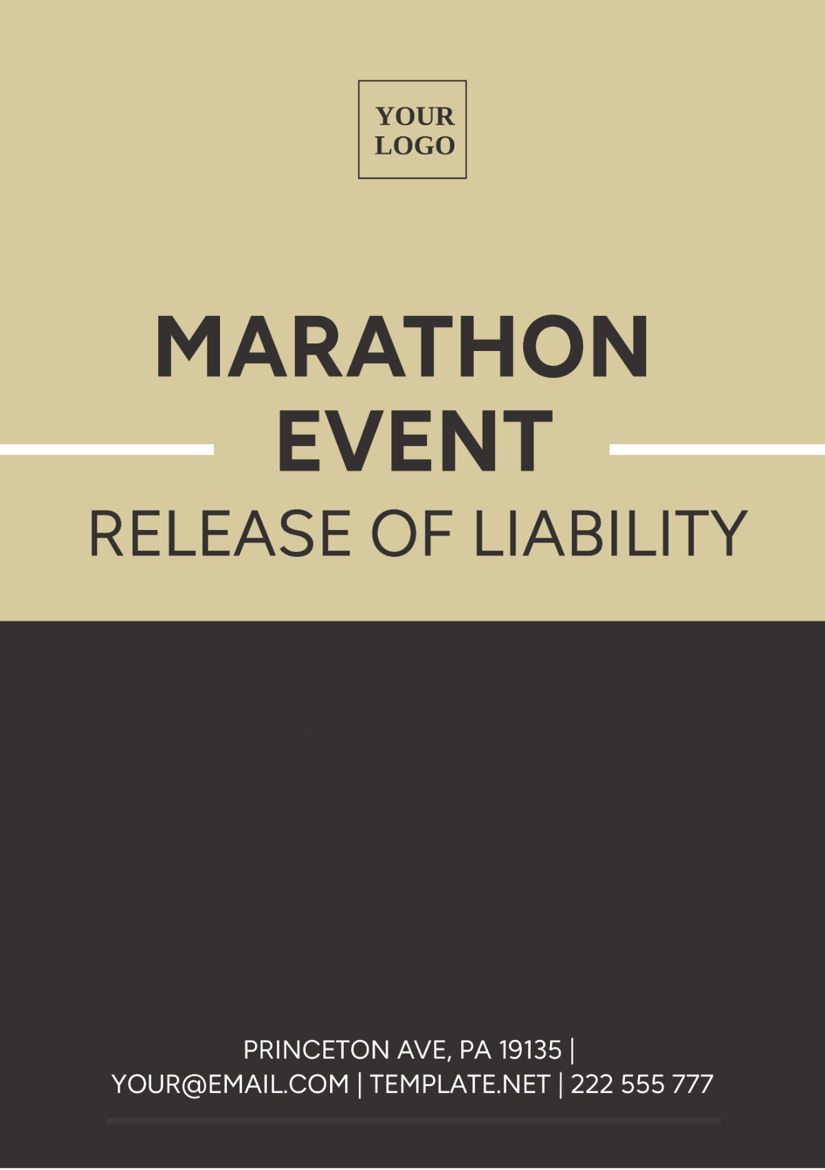 Marathon Release Of Liability Template
