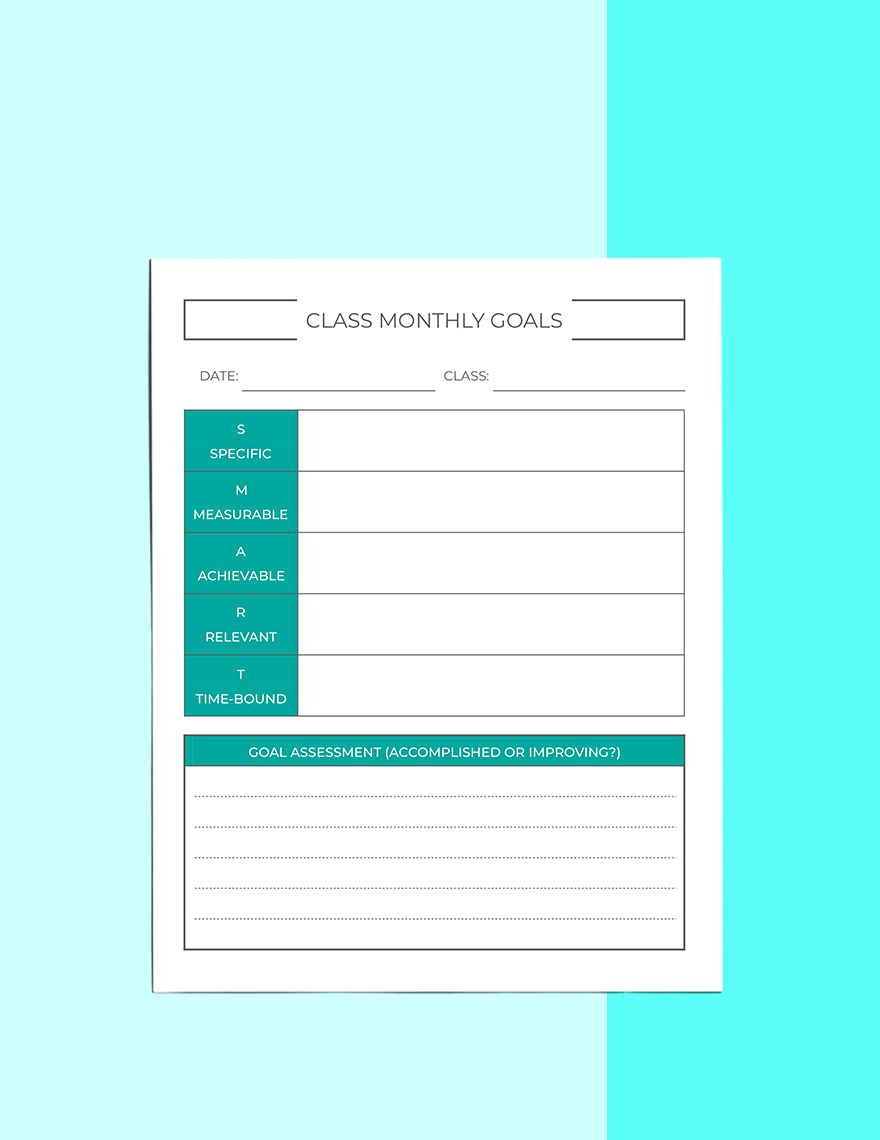 Monthly Student Planner Template