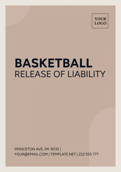 Free Basketball Release of Liability Template to Edit Online
